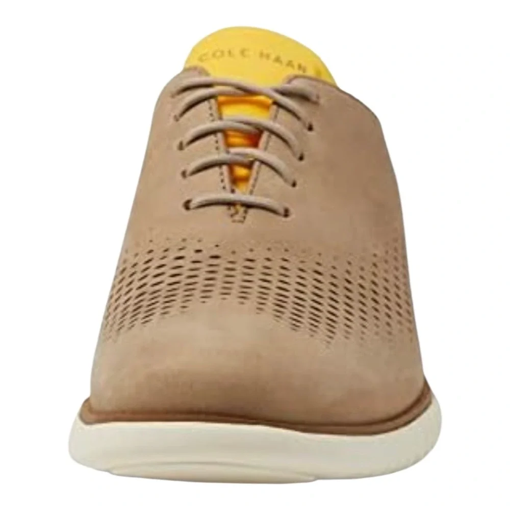 Cole Haan Men's 2 Zerogrand Laser Wingtip Oxfords Size 8 M‎ Color Dune Ivory NEW